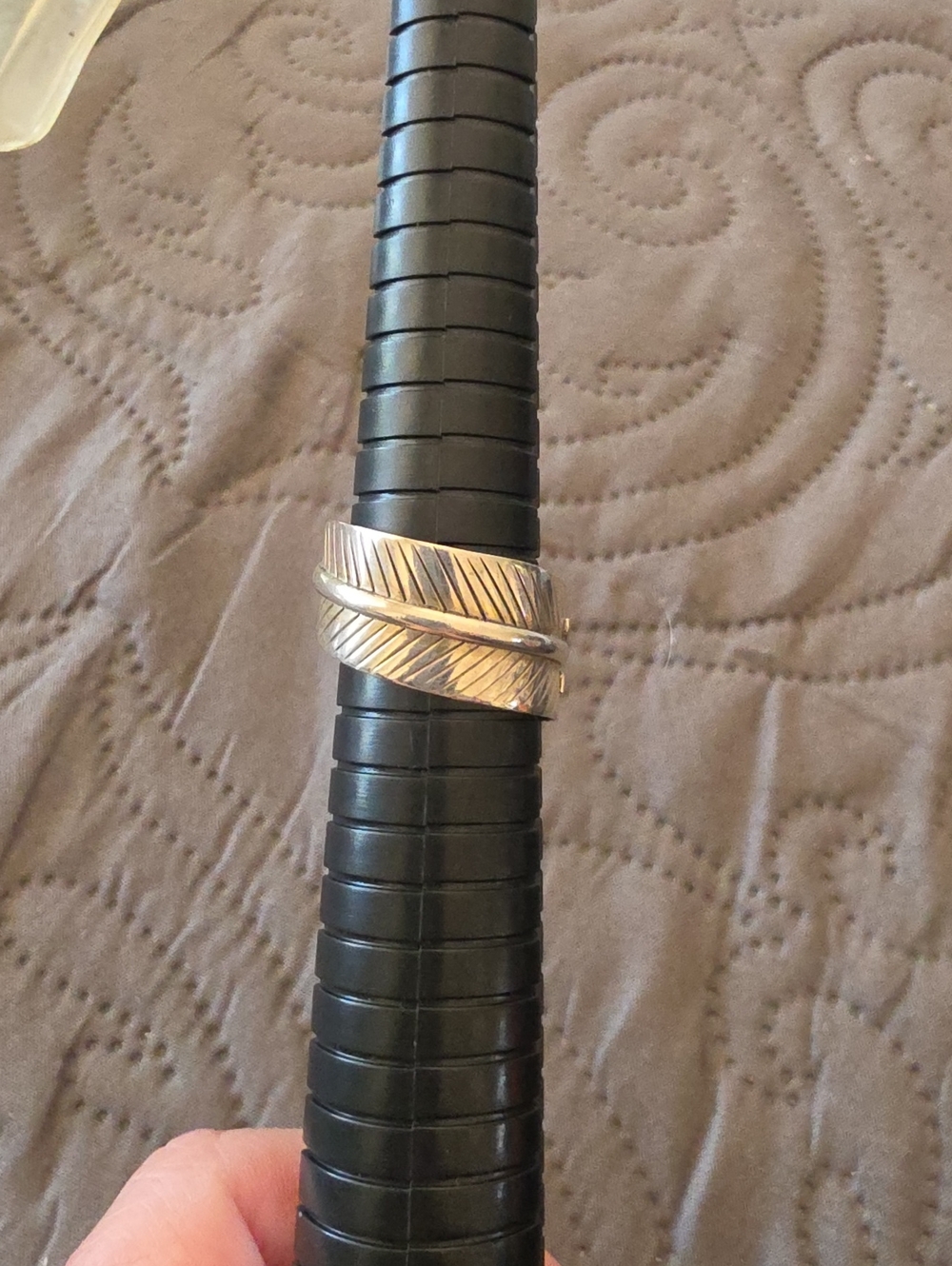 Sterling Silver Leaf Wrap Ring - Picture 2 of 5